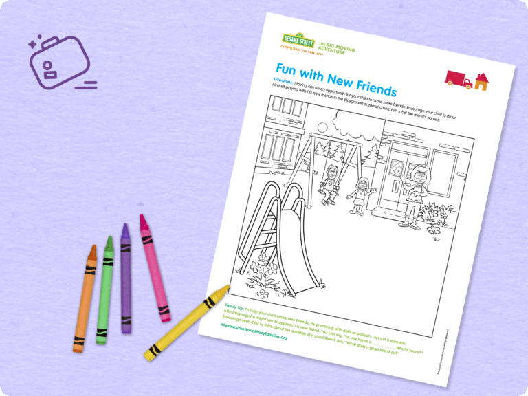 Fun with new friends printable