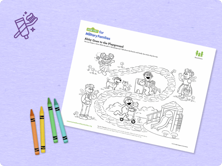 Abby goes to the Playground printable