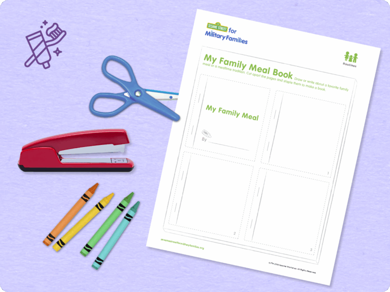 My family meal book printable