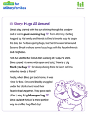 link to download the PDF: Story: Hugs All Around