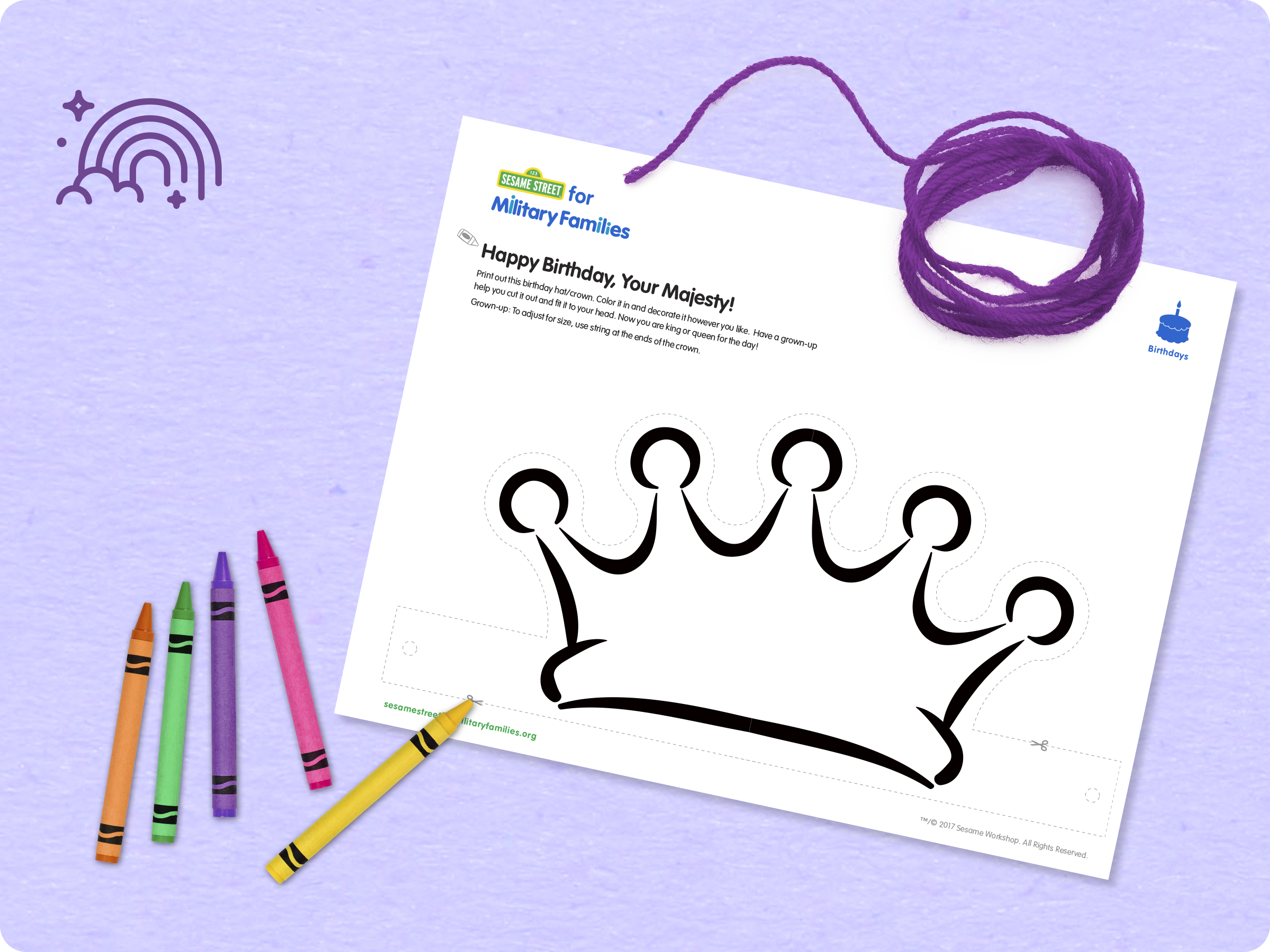 Happy Birthday Your Majesty printable