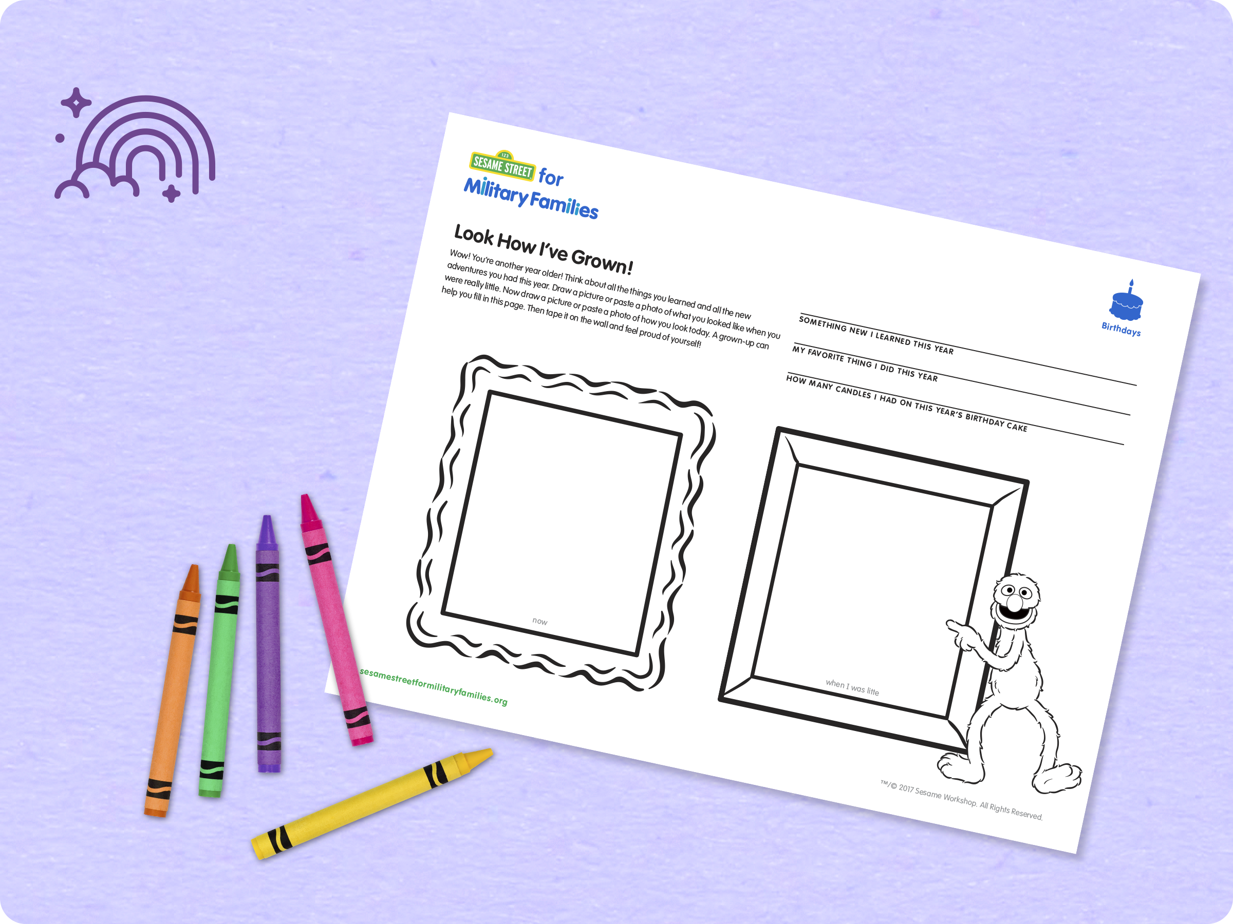 Look how I've grown printable