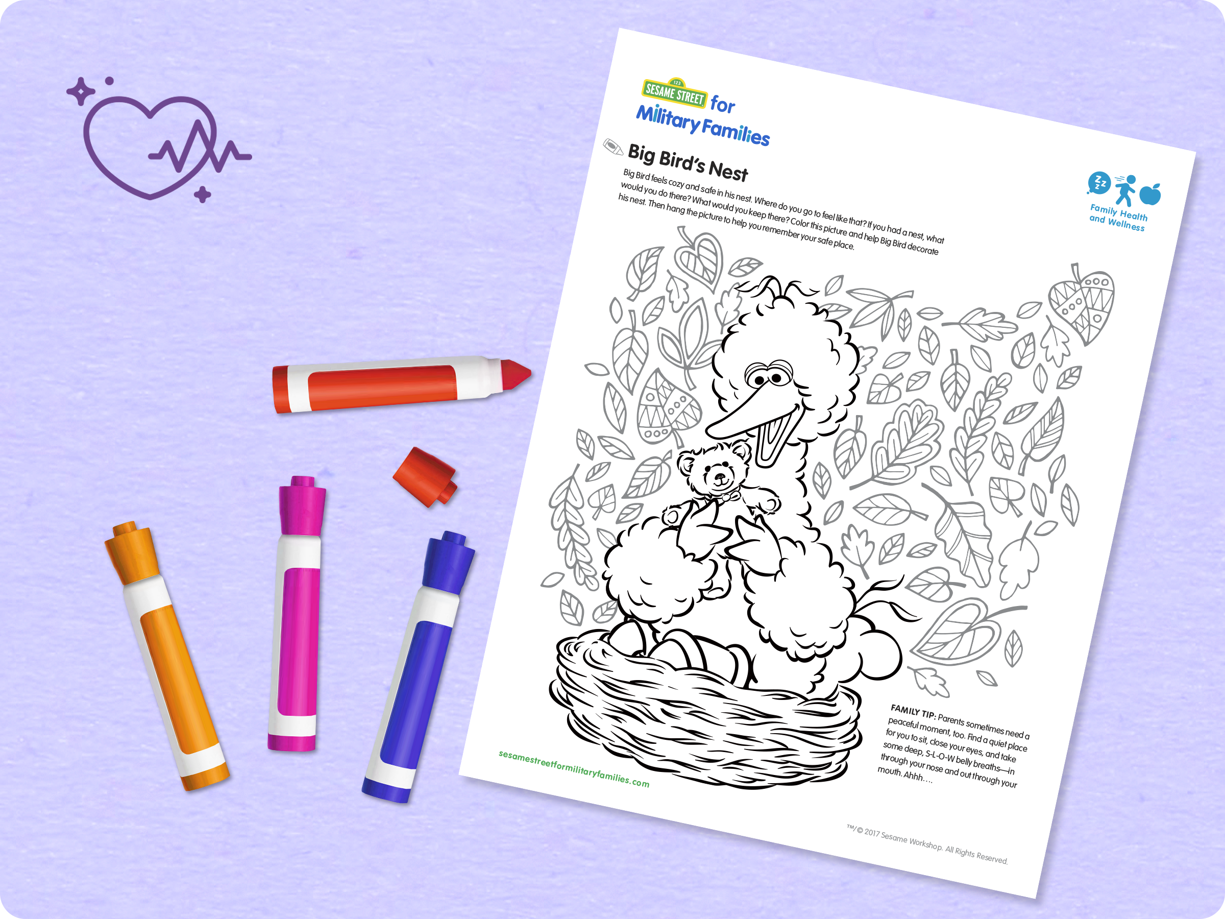 Big Bird's Nest Printable