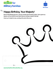 link to download the PDF: Happy Birthday, Your Majesty!