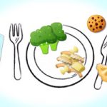 link to Drawing of a dinner with broccoli and pasta