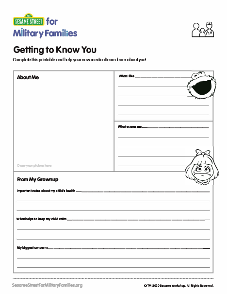 link to download the PDF: Getting to Know You