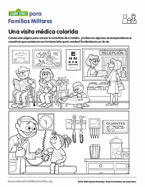 link to download the PDF: Una visita médica colorida