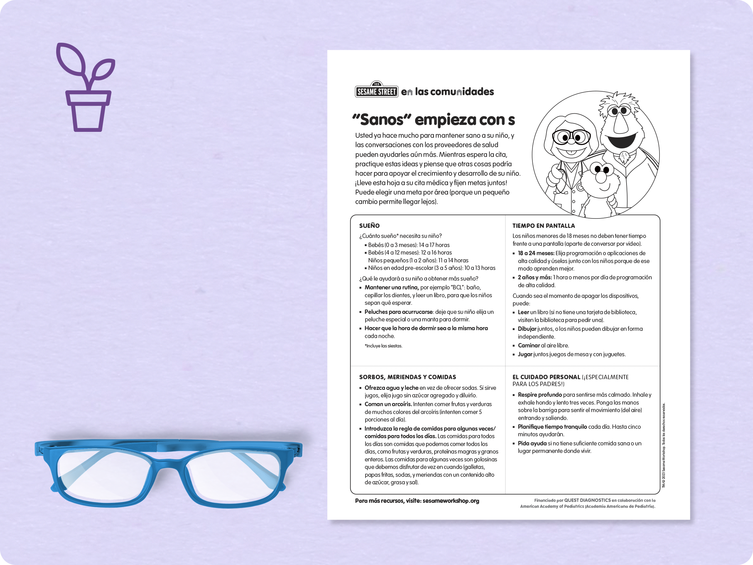 Staying Healthy Printable SPA