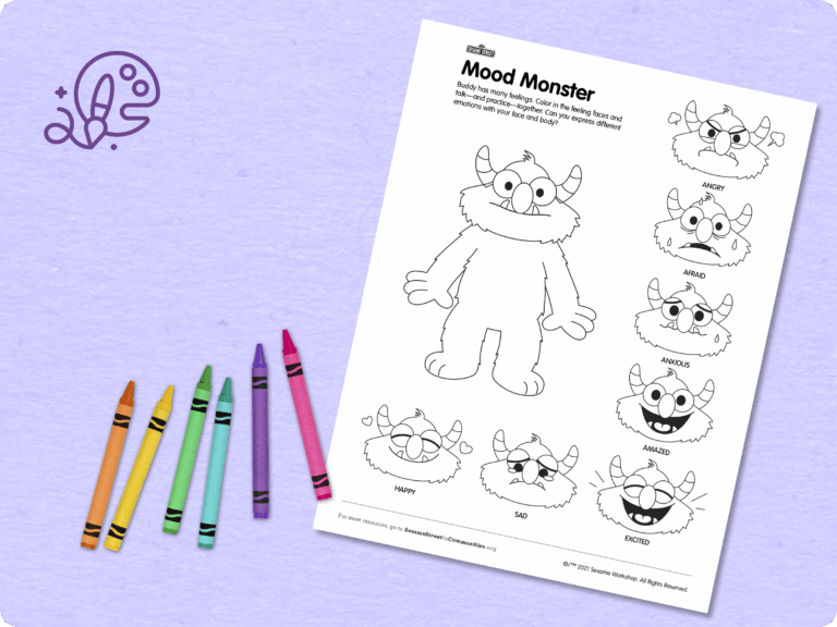 Mood Monster Printable