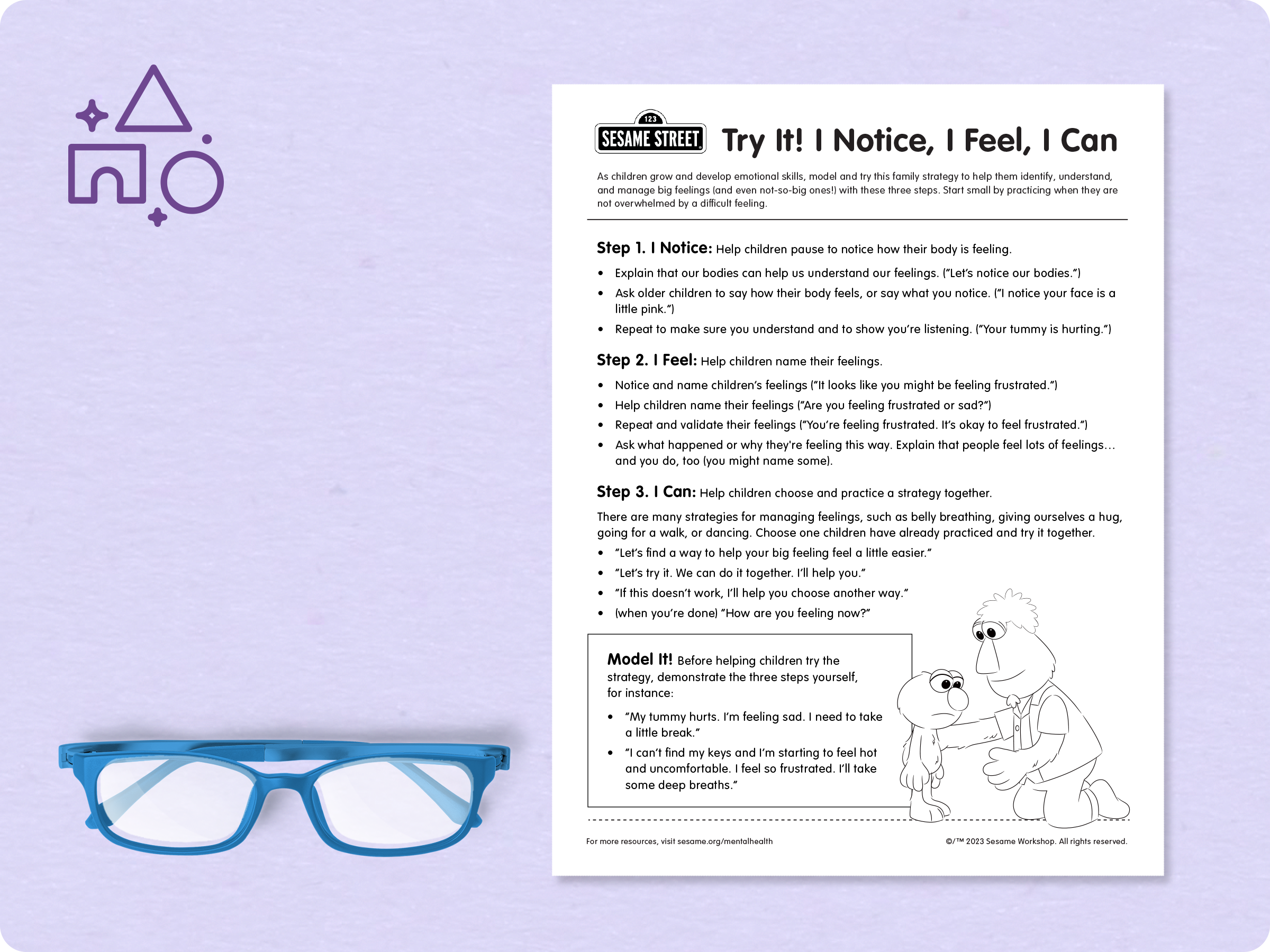 link to Try it! I Notice, I Feel, I Can…