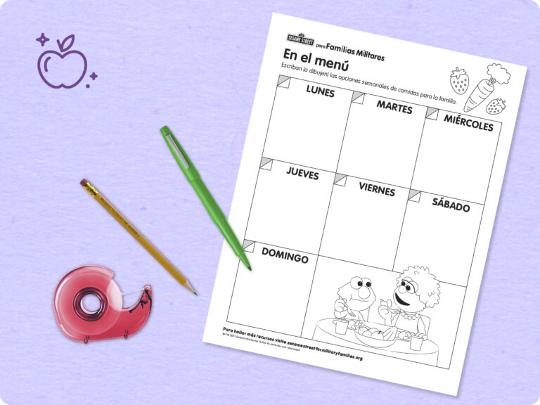 On the Menu printable